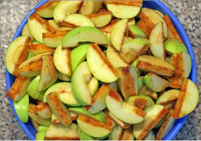 preparation of apples