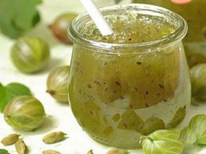 Step-by-step recipe for making gooseberry jam without sugar for the winter