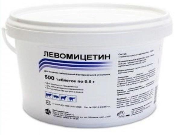 Levomycetin for chickens