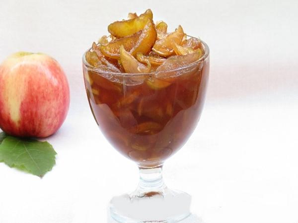 mermelada con gajos de manzana