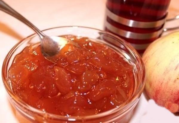 Apple jam without sterilization