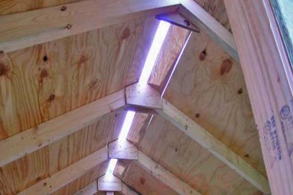 LED lamps in the chicken coop