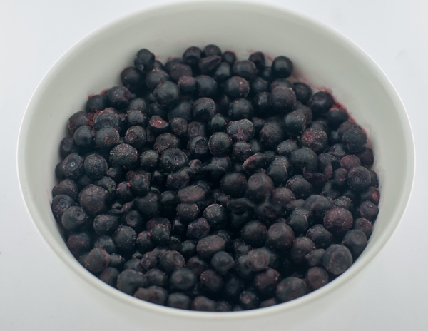 frozen blueberries