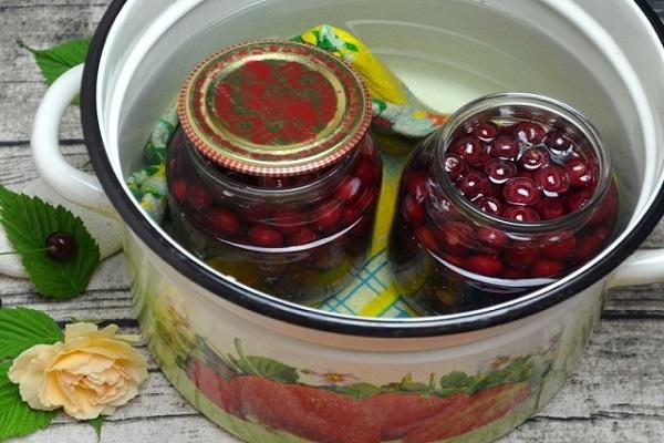 compote with cherries