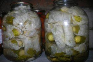 TOP 2 recipes for cooking cucumbers in cabbage leaves for the winter