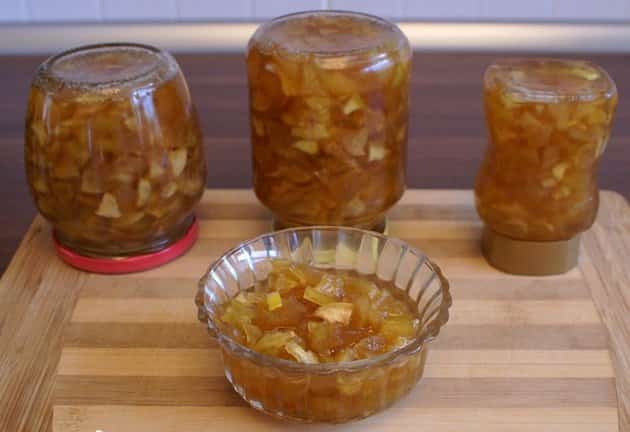 confiture au citron et pomme