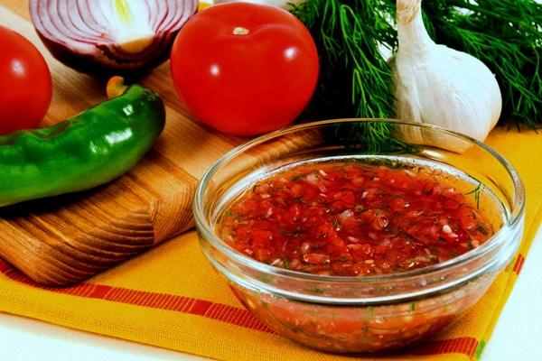 Salsa sauce for the winter recipe