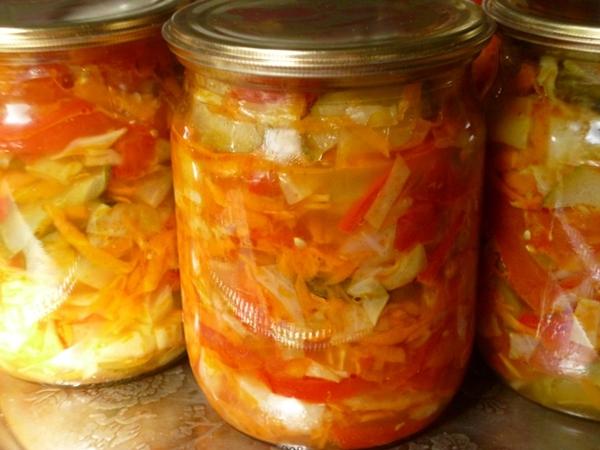 calabacín con repollo para las recetas de invierno