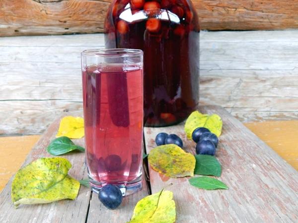 compote d'épines avec des graines pour l'hiver