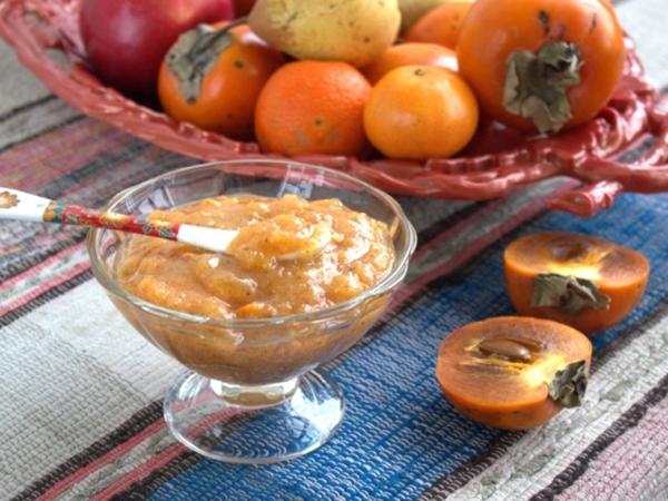 Mermelada de caqui con naranja y mandarina