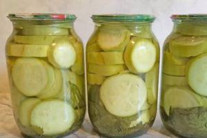 A step-by-step recipe for making marinated zucchini with butter for the winter