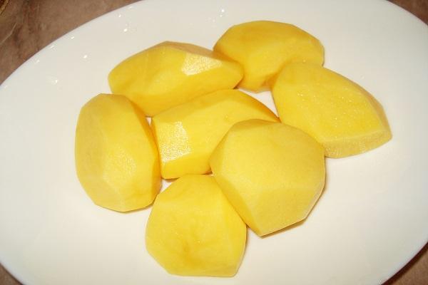 boiled potatoes