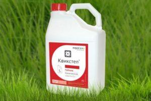 Instructions for the use of the herbicide Quickstep, consumption rates and analogues