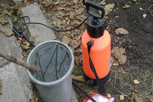 bucket with water