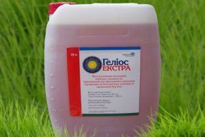 Mode d'emploi et principe de fonctionnement de l'herbicide Helios, taux de consommation