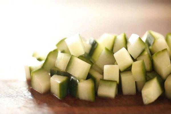 zucchini cubes