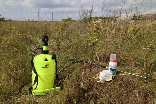 sprayer in the field