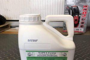 Instructions for the use of Targa Super herbicide, consumption rates and analogues