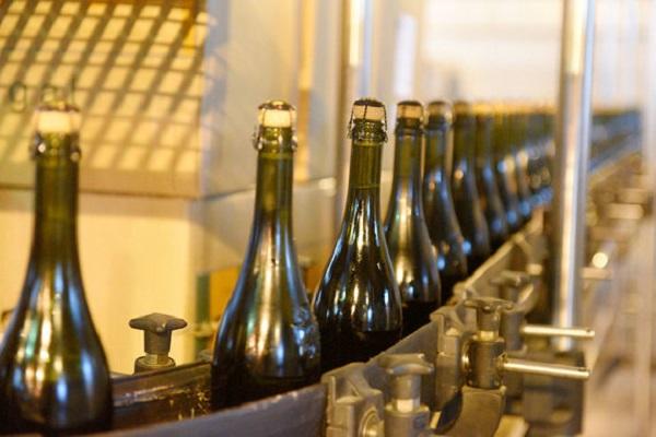 bottles in production