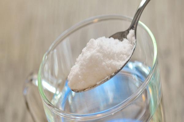 salt on a spoon