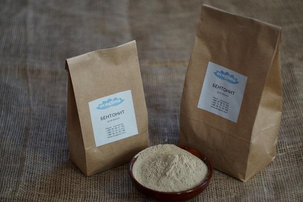 sachets de bentonite