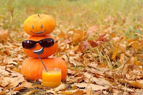 calabazas en la calle