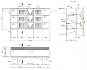 Drawings and sizes of Zolotukhin's cages for rabbits and how to create it yourself