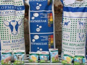 Instructions for use and composition of Kormilak for calves, feeding rates