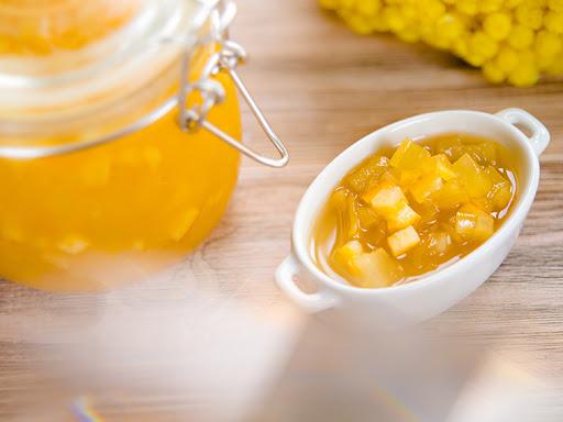 confiture de moelle aux ananas en conserve